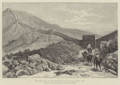 The Great Wall of China at the Entrance to the Nankow Pass by Julius Mandes Price